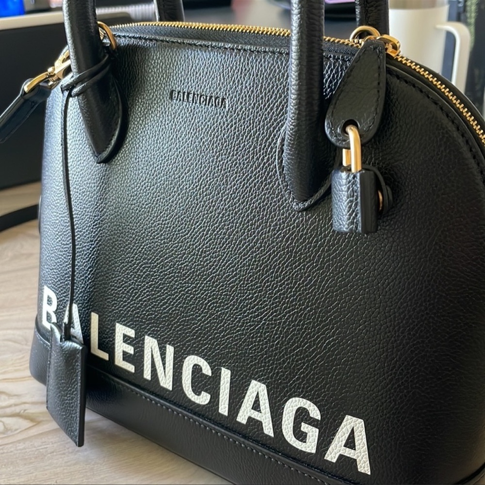 LIKE NEW Balenciaga small Ville leather handbag - Picture 3 of 6